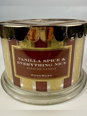 HomeWorx by Harry Slatkin  18oz  4-Wick Candle Vanilla Spice & Everything Nice